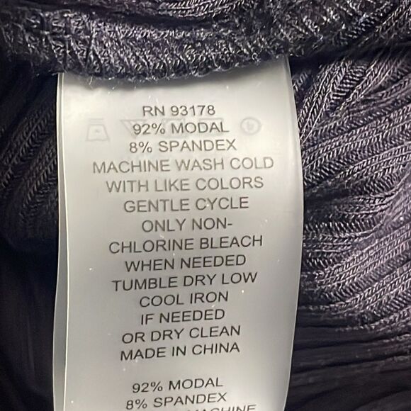 Elie Tahari Navy Short Sleeve Ribbed Twist Waist Maxi Dress - Picture 6 of 6